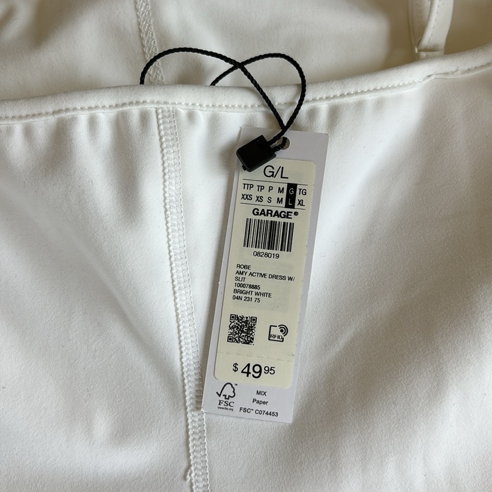 White Athletic Dress - Garage - Picture 4 of 4